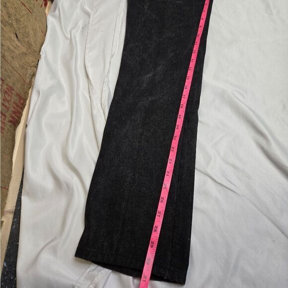 VINTAGE 80s dark wash high waist western Gloria Vanderbilt straight leg jeans 27 - Picture 7 of 11